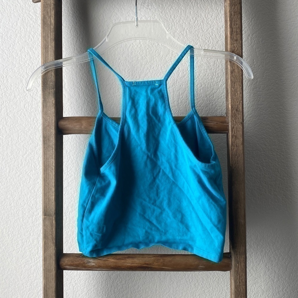 Blue crop top - ambiance apparel - Picture 3 of 3
